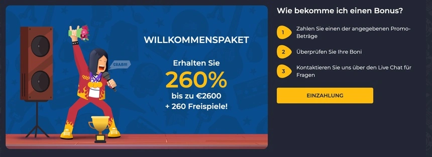 Rezension zum Rolling Slots Willkommenspaket